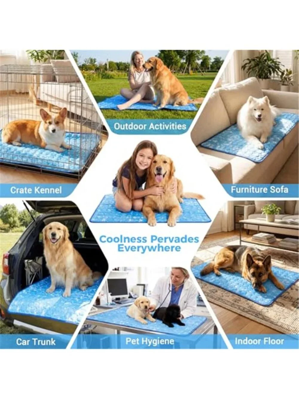 Dog Cooling Mat Arc-Chill Cooling Fiber Self-Cooling Pad,  40